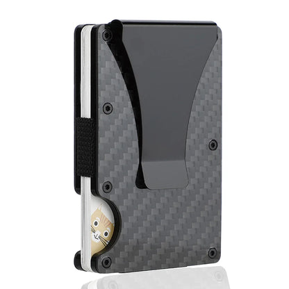 RFID Aluminum Wallet | Easily Removable Money & Cards, Minimalist Slim Credit Card Holder