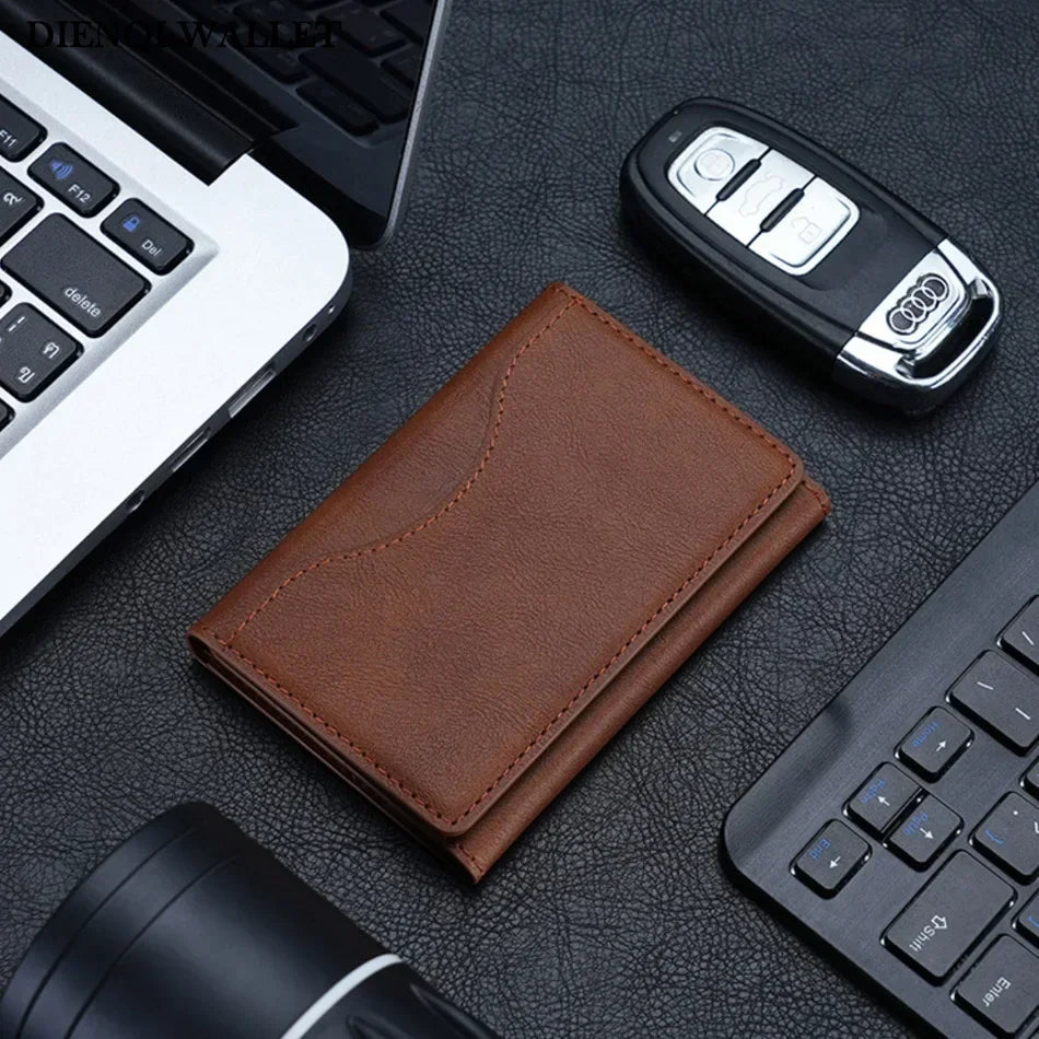 The Clifton Card Holder | Vintage-Style PU Leather MagSafe Wallet for iPhone