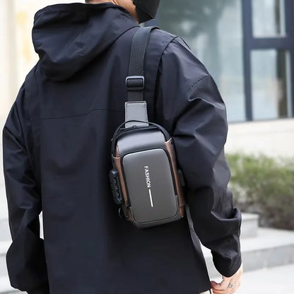 The Explorer | Vintage Oxford Crossbody Sling Bag with USB Port