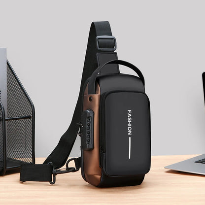 The Explorer | Vintage Oxford Crossbody Sling Bag with USB Port