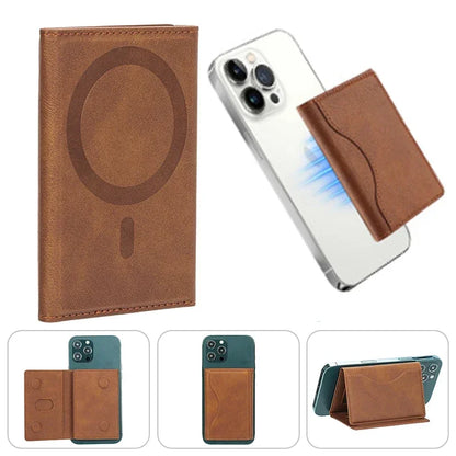 The Clifton Card Holder | Vintage-Style PU Leather MagSafe Wallet for iPhone