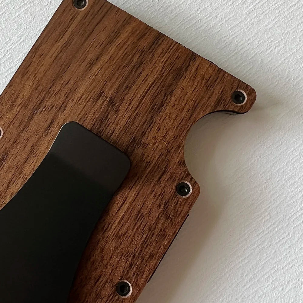 RFID Aluminum Wallet | Easily Removable Money & Cards, Minimalist Slim Credit Card Holder