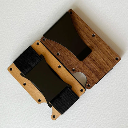 RFID Aluminum Wallet | Easily Removable Money & Cards, Minimalist Slim Credit Card Holder