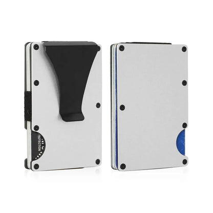 RFID Aluminum Wallet | Easily Removable Money & Cards, Minimalist Slim Credit Card Holder
