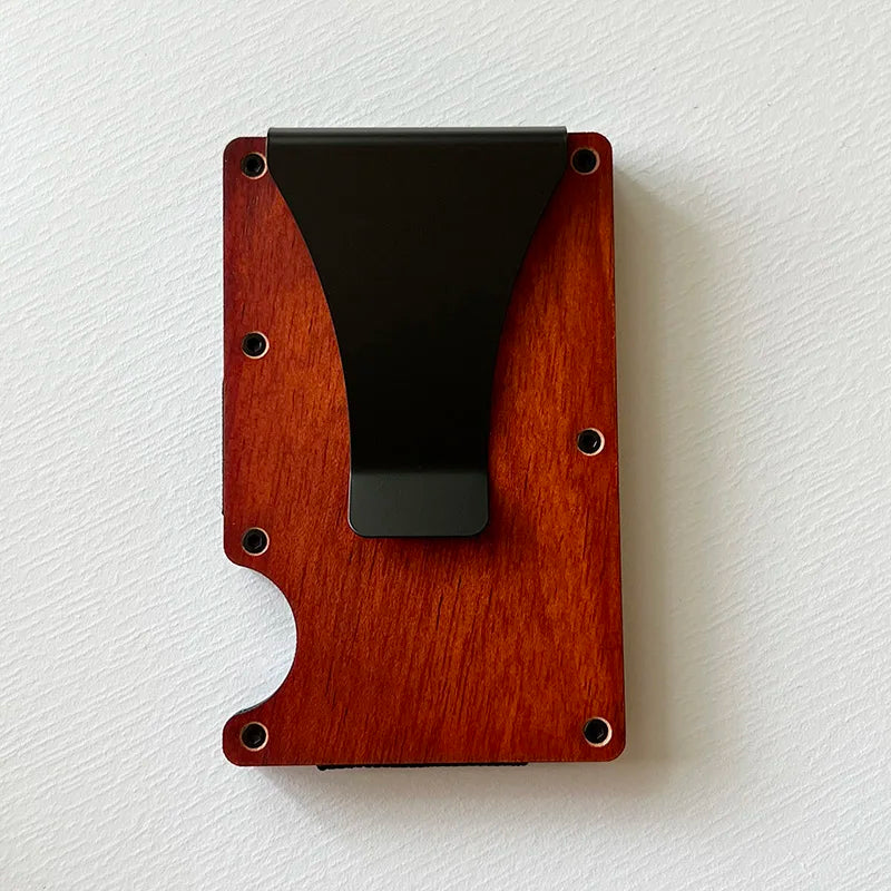 RFID Aluminum Wallet | Easily Removable Money & Cards, Minimalist Slim Credit Card Holder
