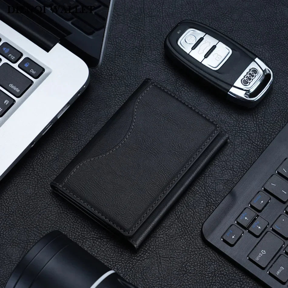 The Clifton Card Holder | Vintage-Style PU Leather MagSafe Wallet for iPhone