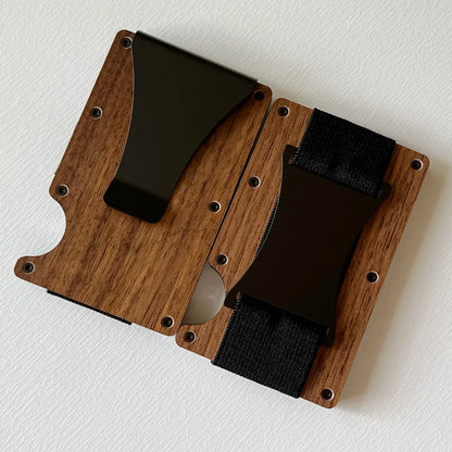 RFID Aluminum Wallet | Easily Removable Money & Cards, Minimalist Slim Credit Card Holder