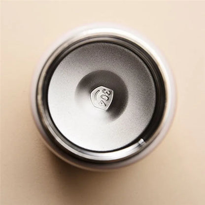 The Ember Mini Thermos | Retro Wood-Grain Stainless Steel Travel Cup