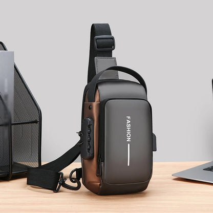 The Explorer | Vintage Oxford Crossbody Sling Bag with USB Port