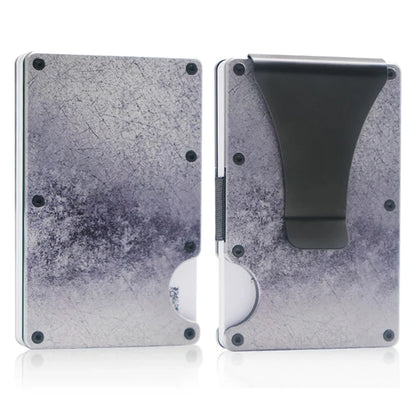 RFID Aluminum Wallet | Easily Removable Money & Cards, Minimalist Slim Credit Card Holder