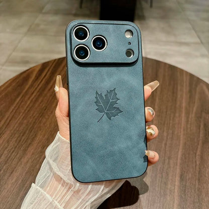 The Maple Leaf | Retro Vegan Leather MagSafe Case For iPhone