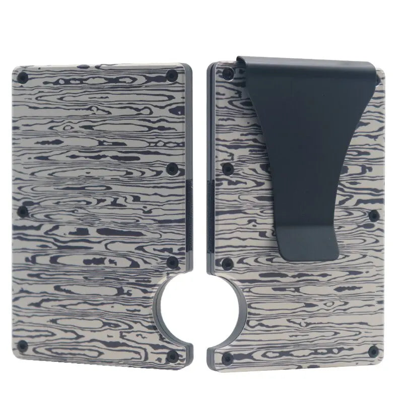 RFID Aluminum Wallet | Easily Removable Money & Cards, Minimalist Slim Credit Card Holder