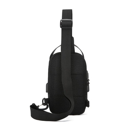 The Explorer | Vintage Oxford Crossbody Sling Bag with USB Port